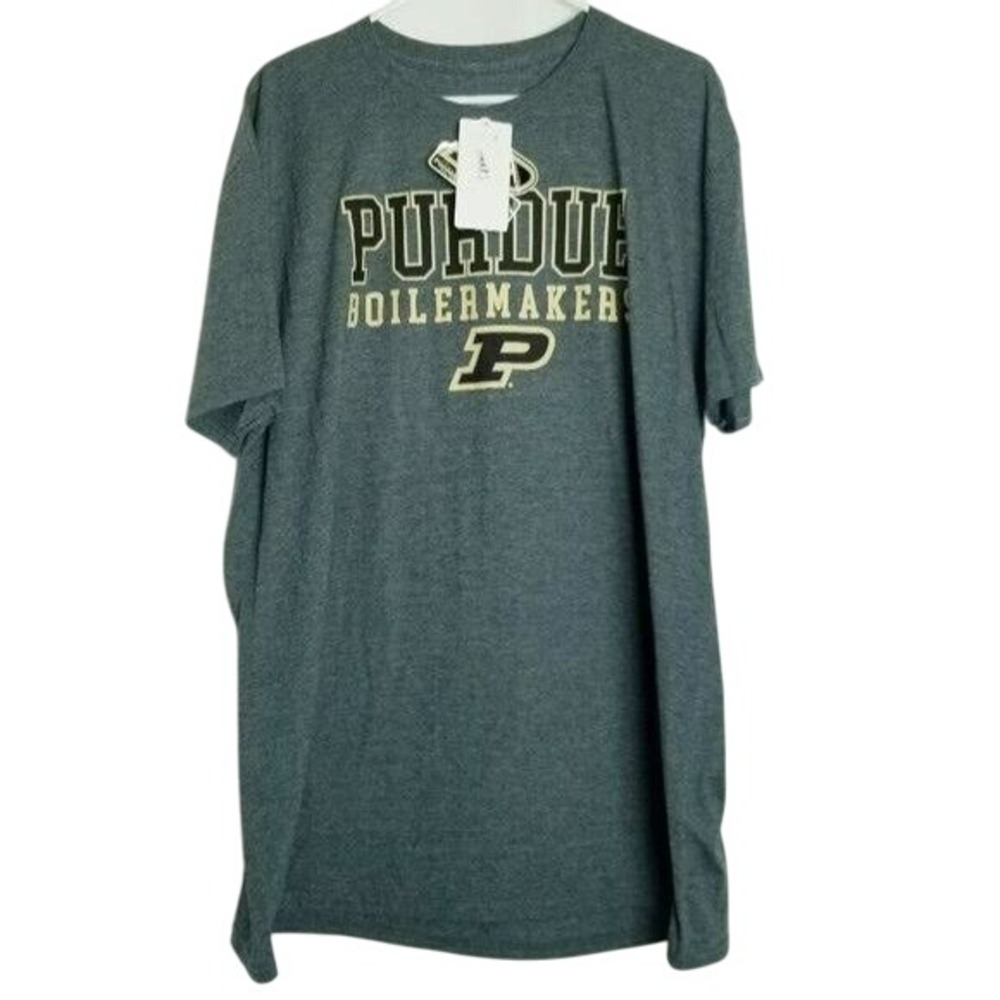 Purdue NWT Boilermakers‎ Gray T-Shirt Main Gate NCAA College 2XL School Sports